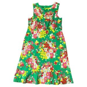 Talbots Petite Bright Floral Sleeveless Cottagecore Shift Dress Women’s 10P NWOT